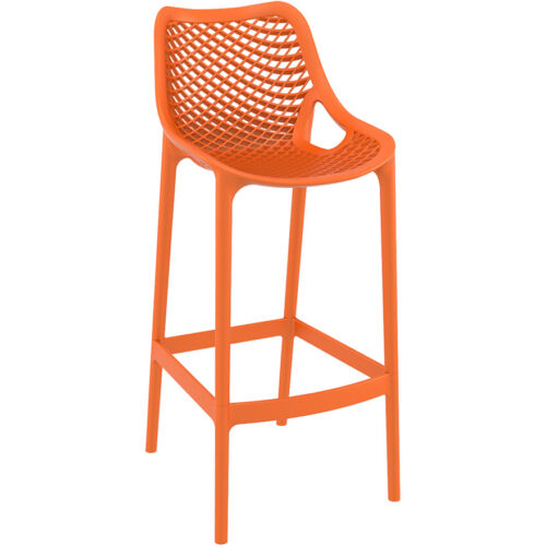 Tabouret de jardin orange en plastique BROZER