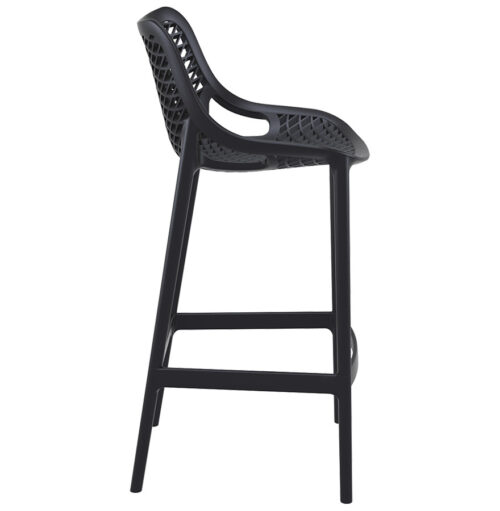 Tabouret de jardin plastique BROZER noir 2