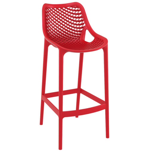 Tabouret jardin plastique rouge BROZER