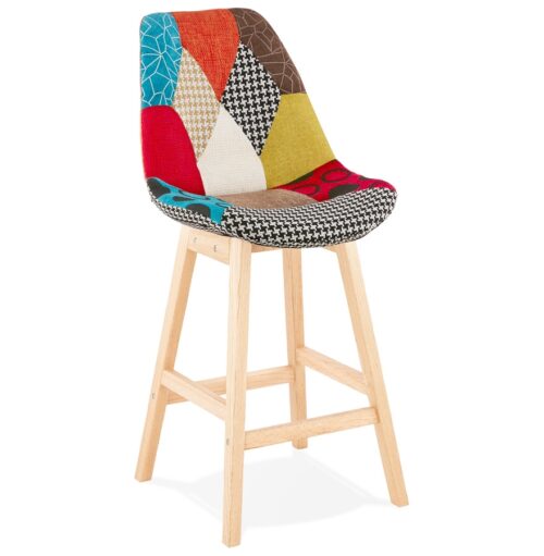 Tabouret mi-hauteur CUPIDON MINI patchwork chic