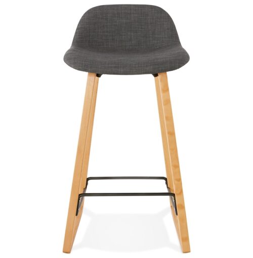 Tabouret scandinave BALTIK MINI mi hauteur gris 1