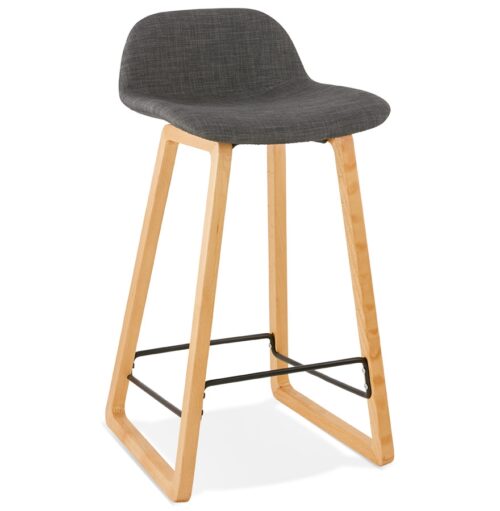 Tabouret scandinave BALTIK MINI mi-hauteur gris