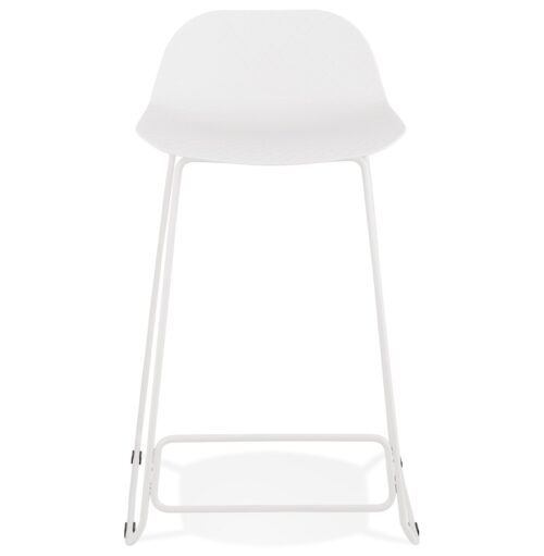 Tabouret snack BABYLOS MINI blanc Design elegant et compact 1