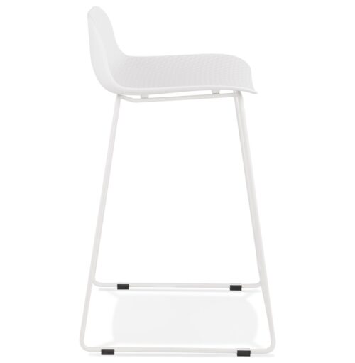 Tabouret snack BABYLOS MINI blanc Design elegant et compact 2