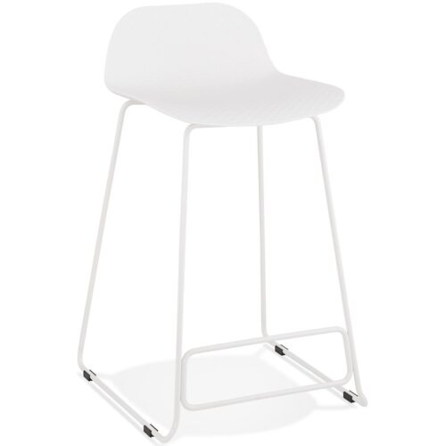 Tabouret snack BABYLOS MINI blanc – Design élégant et compact.