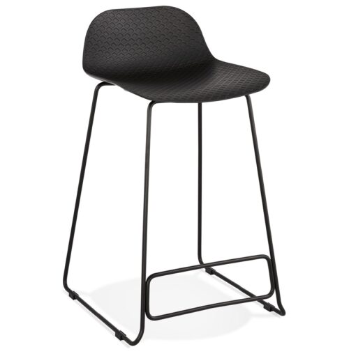 Tabouret snack BABYLOS MINI noir - Style mi-hauteur