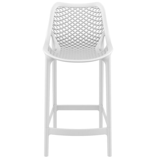 Tabouret snack BROZER MINI blanc mi hauteur 2