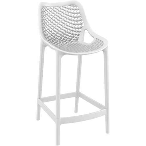 Tabouret snack BROZER MINI blanc, mi-hauteur