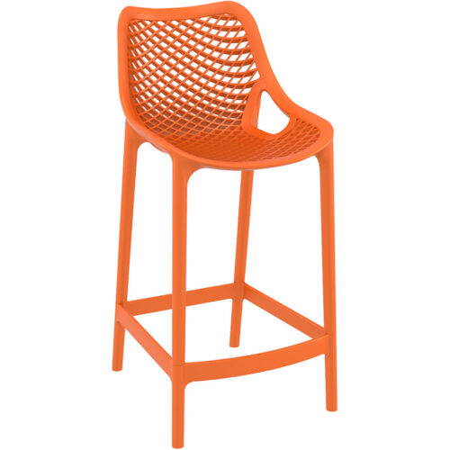 Tabouret snack BROZER MINI, mi-hauteur orange