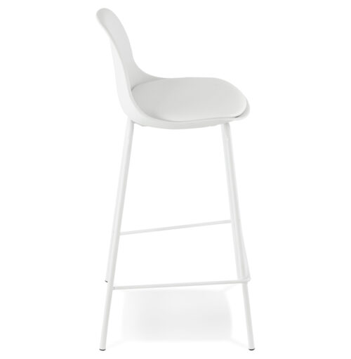 Tabouret snack COOKIE MINI blanc industriel mi hauteur 2