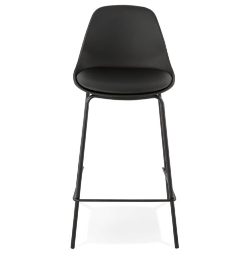 Tabouret snack COOKIE MINI noir style industriel Mi hauteur 1