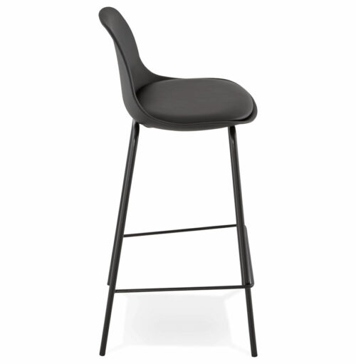 Tabouret snack COOKIE MINI noir style industriel Mi hauteur 2