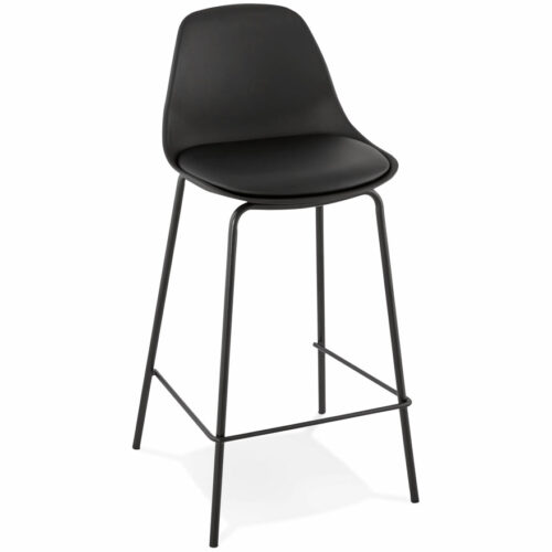 Tabouret snack COOKIE MINI noir style industriel – Mi-hauteur