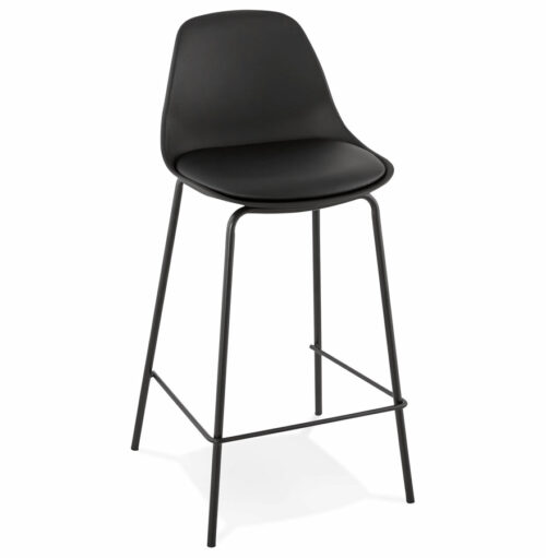 Tabouret snack COOKIE MINI noir style industriel - Mi-hauteur