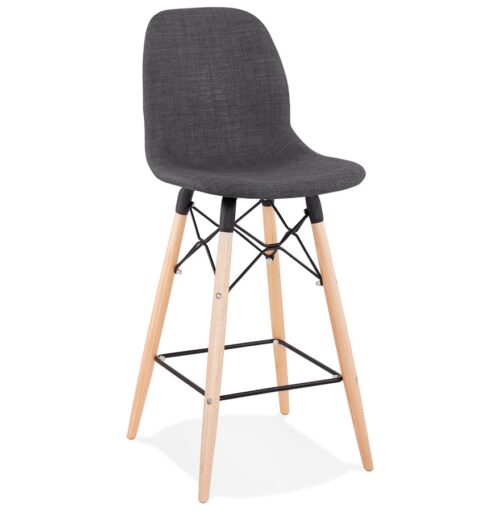 Tabouret snack GALACTIK MINI gris style scandinave - mi-hauteur