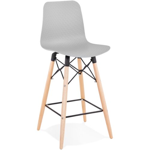 Tabouret snack MOZAIK MINI gris style scandinave – mi-hauteur