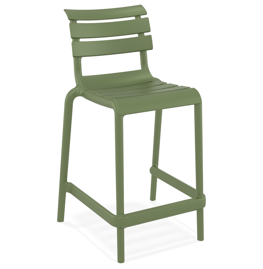 Tabouret snack NOBU MINI vert - Plastique