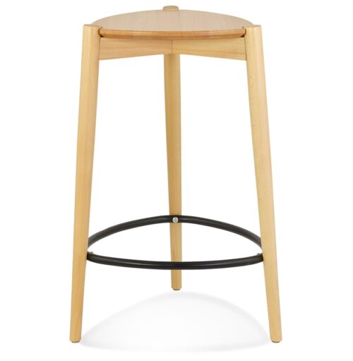 Tabouret snack TIARA MINI frene naturel Mi hauteur 1