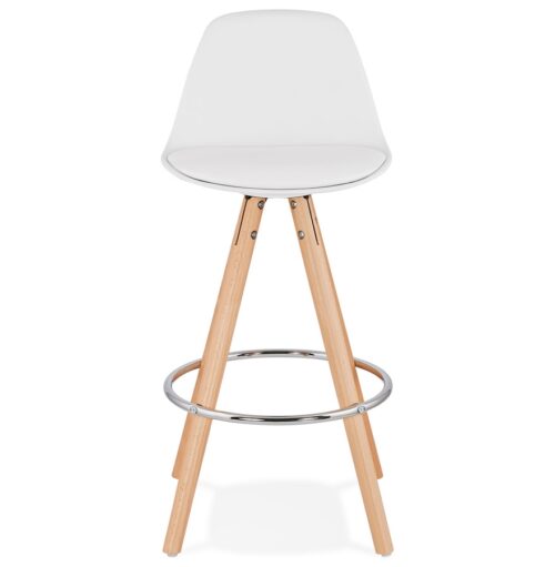 Tabouret snack blanc TATAMI MINI mi hauteur 1