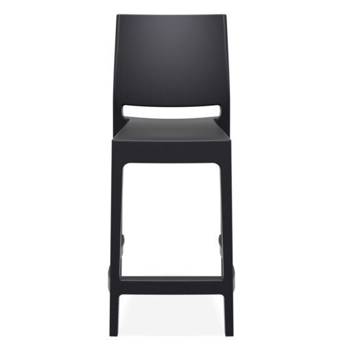 Tabouret snack empilable mi hauteur CLARA MINI noir 1