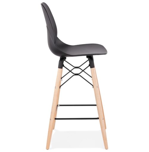 Tabouret snack mi hauteur COSMIK MINI noir style scandinave 2