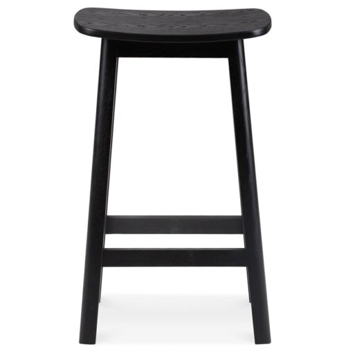 Tabouret snack mi hauteur DUMAS MINI bois noir 1