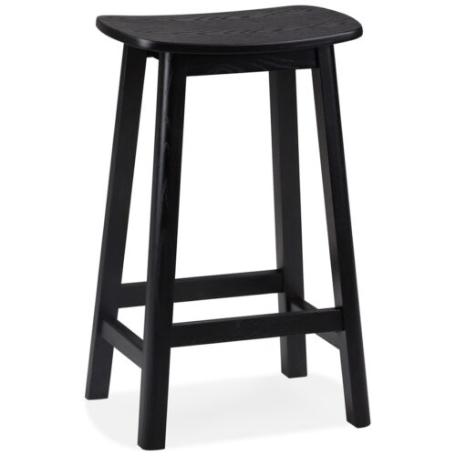 Tabouret snack mi-hauteur DUMAS MINI bois noir