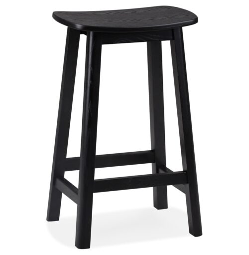 Tabouret snack mi-hauteur DUMAS MINI bois noir