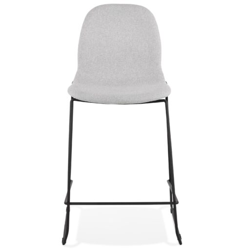 Tabouret snack mi hauteur EKTOR MINI gris clair empilable 1