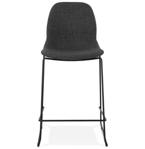 Tabouret snack mi hauteur EKTOR MINI gris fonce empilable 1