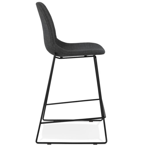 Tabouret snack mi hauteur EKTOR MINI gris fonce empilable 2