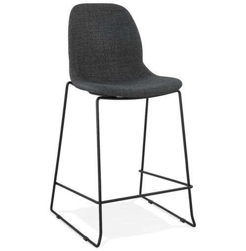 Tabouret snack mi-hauteur EKTOR MINI gris foncé empilable