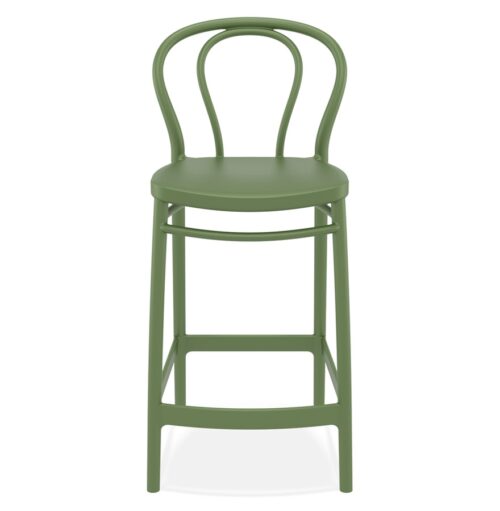 Tabouret snack mi hauteur FERDINAND MINI vert polyvalent 1