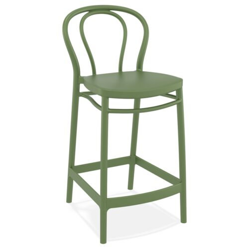 Tabouret snack mi-hauteur FERDINAND MINI vert polyvalent