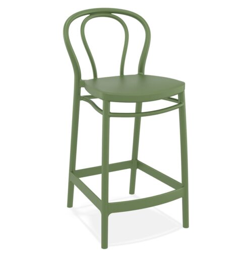 Tabouret snack mi-hauteur FERDINAND MINI vert polyvalent