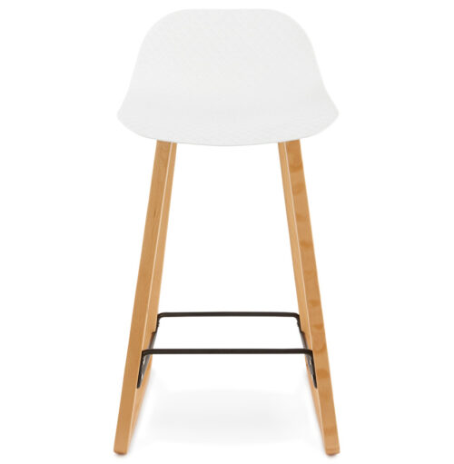 Tabouret snack mi hauteur MAKI MINI blanc style scandinave 1