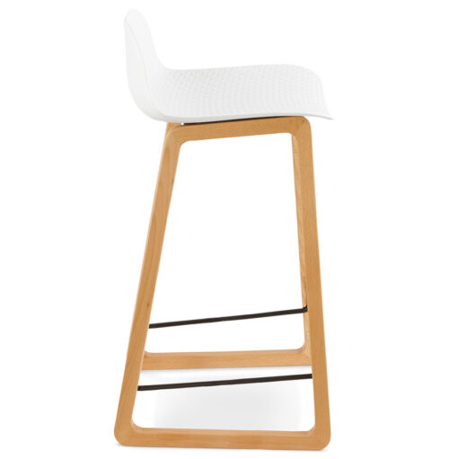 Tabouret snack mi hauteur MAKI MINI blanc style scandinave 2