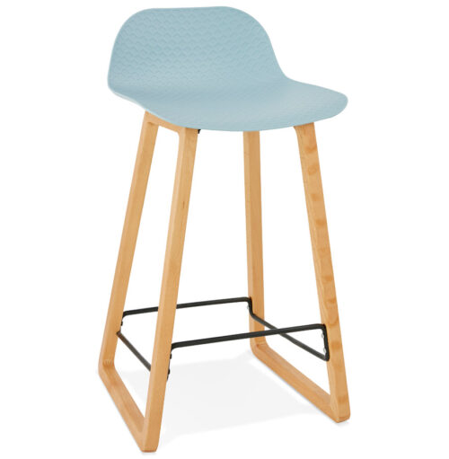 Tabouret snack mi-hauteur MAKI MINI bleu - Style scandinave unique