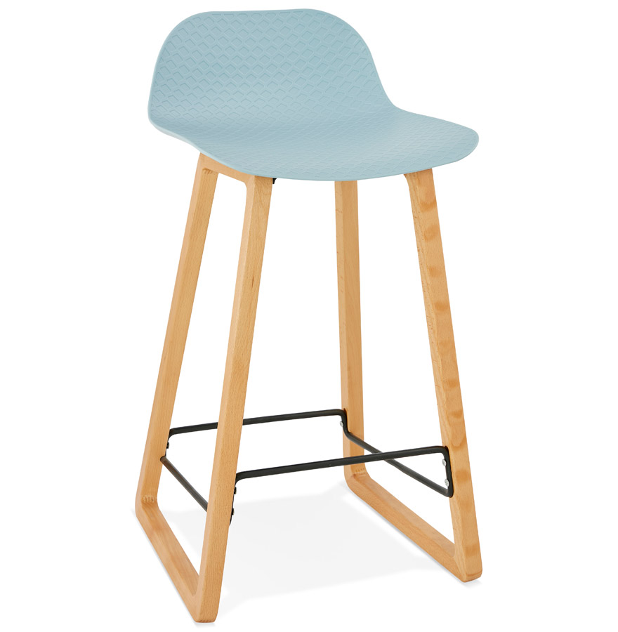 Tabouret snack mi-hauteur MAKI MINI bleu - Style scandinave unique