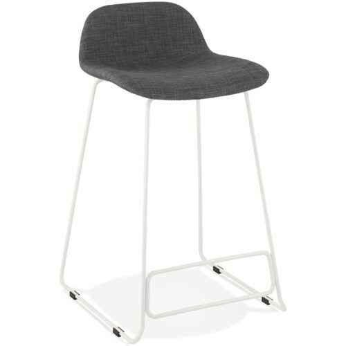 Tabouret snack mi-hauteur MOSKOW MINI métal blanc