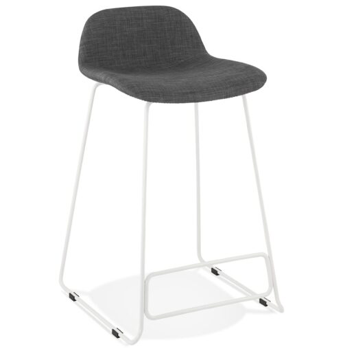 Tabouret snack mi-hauteur MOSKOW MINI métal blanc