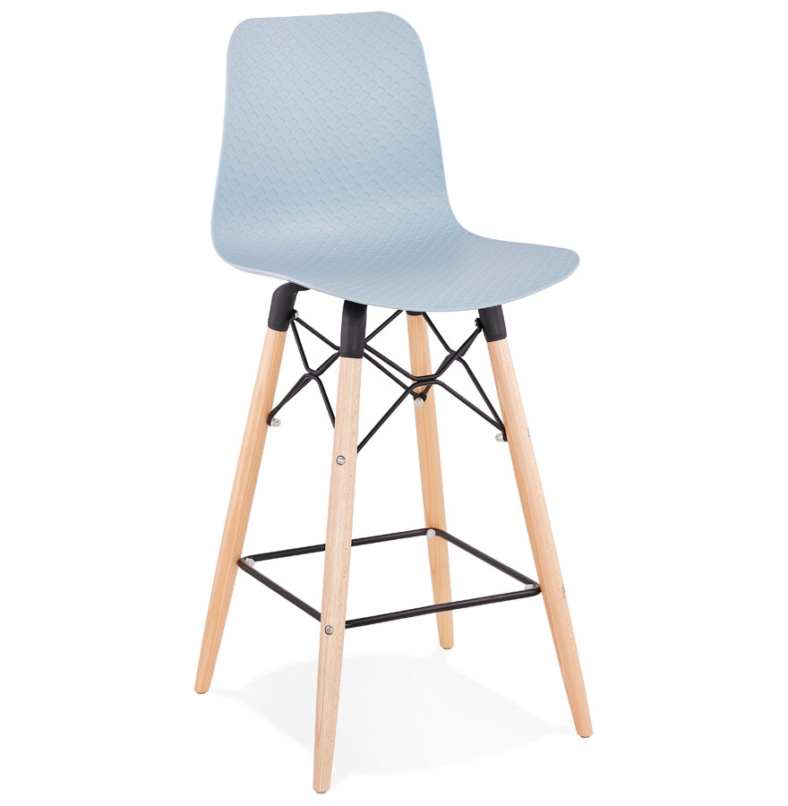 Tabouret snack mi-hauteur MOZAIK MINI bleu — style scandinave