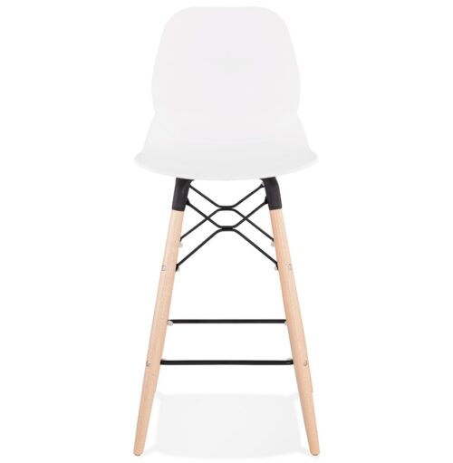 Tabouret snack mi hauteur blanc COSMIK MINI style scandinave 1