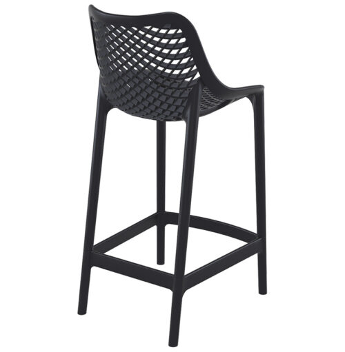 Tabouret snack mi hauteur en noir BROZER MINI 2