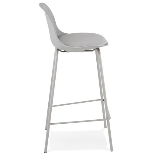 Tabouret snack mi hauteur gris COOKIE MINI industriel 2