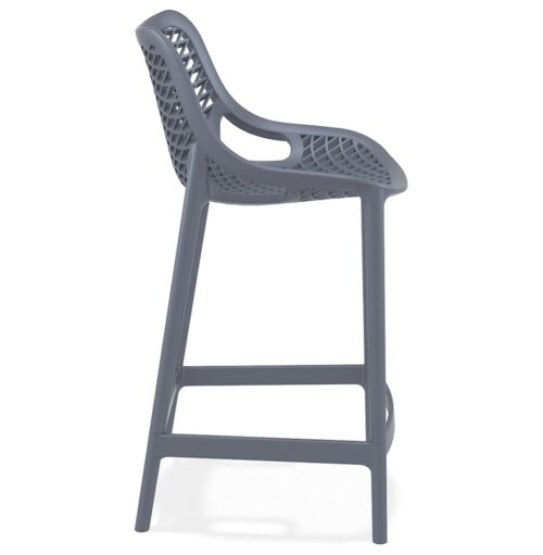 Tabouret snack mi hauteur gris fonce BROZER MINI 2