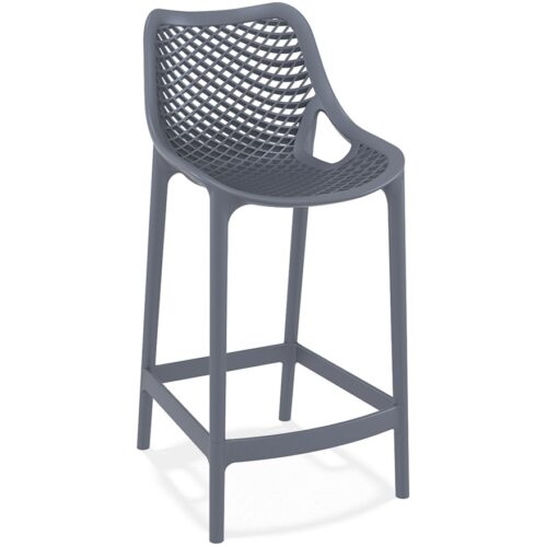 Tabouret snack mi-hauteur gris foncé BROZER MINI