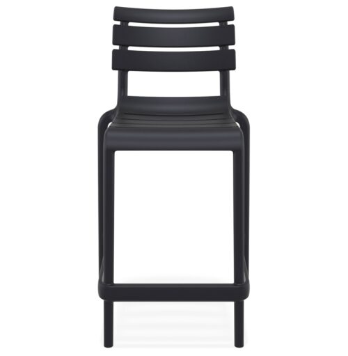 Tabouret snack mi hauteur noir NOBU MINI en plastique 1