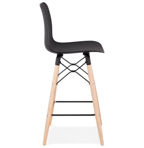 Tabouret snack mi hauteur noir scandinave MOZAIK MINI 2