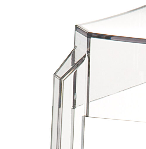 Tabouret snack mi hauteur transparent LENO MINI en plastique 2